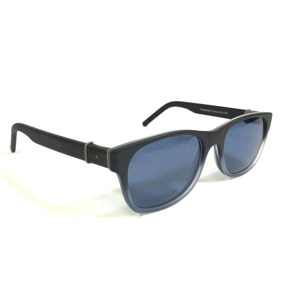 Robert Marc Sunglasses 905-272M Black Blue Square Frames with Blue Lenses